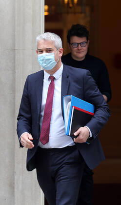 May 25, 2021, London, England, United Kingdom: Chief Secretary to the Treasury and MP for North East Cambridgeshire STEVE BARCLAY is seen at 10 Downing Street. London United Kingdom - ZUMAs262 20210525_zip_s262_020 Copyright: xTayfunxSalcix