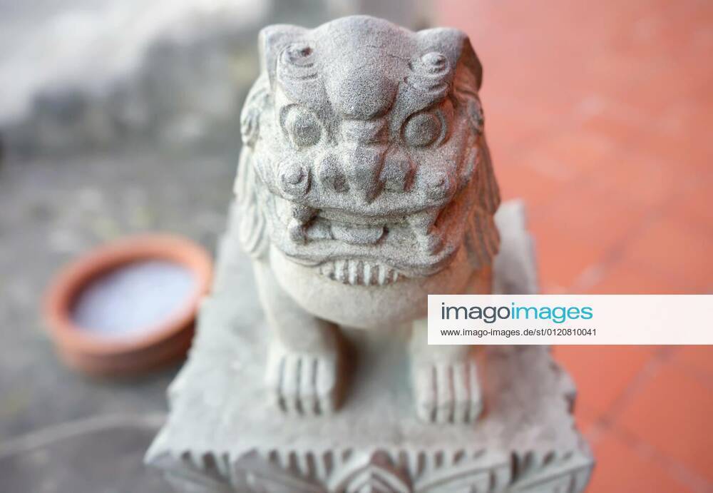 Protective Deity Shisa Lion Sculpture In The Shuri Castle Of Okinawa Prefecture Japan 07 03 12 13
