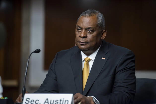 US Secretary of Defense Lloyd Austin III, appears before a Senate Committee on Armed Services hearing to examine the Department of Defense budget posture in review of the Defense Authorization Request for fiscal year 2022, in the Dirksen Senate Office Building in Washington, DC, Thursday, June 10, 2021. Copyright: xRodxLamkeyx xCNPx MediaPunchx