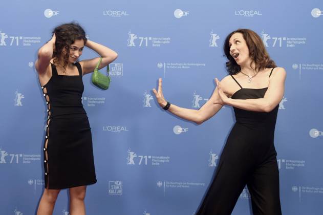 Paloma Vauthier and Rim Turki at the premiere of the feature film Memory Box at the Berlinale Summer Special 2021 71 Berlin International Film Festival at the open-air cinema Museumsinsel Berlin, 11 06 2021 Foto:xF.xKernx xFuturexImage