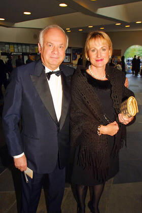Jewish Museum 09 09 2001 Manager Prof Dr Juergen Richter Bertelsmann Mrs Renate Breitkreuz, State Act for the ceremonial opening Jewish Museum in the Berlin Philharmonic Hall, Herbert von Karajan Strasse 1, Berlin 09 09 2001 XXX