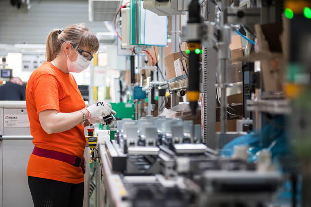 A part of a production plant of the Schneider Electric company is seen on June 17, 2021, in Pisek, Czech Republic. The multinational company manufactures electrical machines, devices and electronic equipment. (CTKxPhoto PetrxSkrivanek) CTKPhotoP2021061804200 SKR_003
