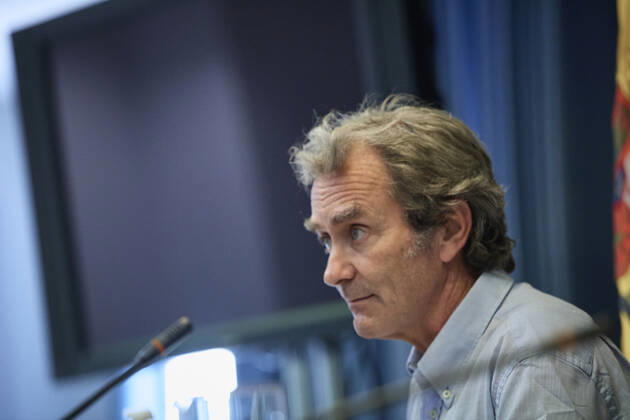 The director of the Centre for Coordination of Alerts and Health Emergencies, Fernando Simon, during a conference to report on the Covid-19 pandemic, 28 June 2021, at the Ministry of Health, Madrid, (Spain). According to the latest updates, the incidence has registered its fourth consecutive increase, rising by five points to 100 cases per 100,000 inhabitants. The incidence of the pandemic is now at 100 cases per 100,000 inhabitants. 28 JUNE 2021 LagenciaEP PRESS J. Hellin. POOL 06 28 2021 Madrid Madrid Spain Copyright: xLagenciaEPxPRESS J.xHellin.xPOOLx 3814073