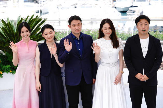 Sonia Yuan - Toko Miura - Ruysuke Hamaguchi - Reika Kirishima - Yuji Sadai CELEBRITES : 74 eme Festival de Cannes - Photocall du film Drive my car - Cannes - 12 07 2021 NorbertScanella PanoramiC 