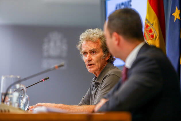 The director of the Center for Coordination of Alerts and Health Emergencies, Fernando Simon, during a conference to report on the Covid-19 pandemic, July 12, 2021, at the Ministry of Health, Madrid, (Spain). At the conference, Fernando Simon has reported that the incidence has risen this Monday to 368 cases in 14 days, and in the case of unvaccinated and aged below 30 years stands at 800. HEALTH;COVID-19;PANDEMIC;FERNANDO SIMON LagenciaEP PRESS R.Rubio.POOL 07 12 2021 Madrid, (Spain) Madrid, (Spain) Spain Copyright: xLagenciaEPxPRESS R.Rubio.POOLx 3840403