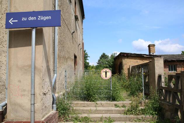 View on Thursday 15 07 2021 in Strasburg Vorpommern Greifswald on a dilapidated building in the city centre The city has developed magnificently since 1989 Nevertheless, there are still numerous buildings in the city centre which are marked by decay even more than 30 years aft