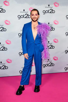 got2b Make up Launch Event Riccardo Simonetti on the red carpet at the got2b Make up Launch Event at the Michelberger Hotel in Berlin Copyright: xEventpressxGolejewskix