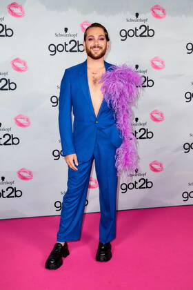 got2b Make up Launch Event Riccardo Simonetti on the red carpet at the got2b Make up Launch Event at the Michelberger Hotel in Berlin Copyright: xEventpressxGolejewskix