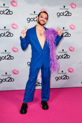 got2b Make up Launch Event Riccardo Simonetti on the red carpet at the got2b Make up Launch Event at the Michelberger Hotel in Berlin Copyright: xEventpressxGolejewskix