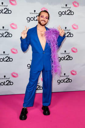 got2b Make up Launch Event Riccardo Simonetti on the red carpet at the got2b Make up Launch Event at the Michelberger Hotel in Berlin Copyright: xEventpressxGolejewskix