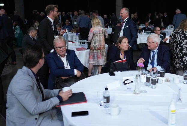 Prime Minister Mette Frederiksen S attends an intergovernmental conference on the Denmark of the future, which will take place in Fredericia on Tuesday 24 August 2021 The conference offers a number of speeches and workshops. , Fredericia Denmark Copyright: ClausxFisker ClausxFiskerx COP102 spdk20210824-140600-L