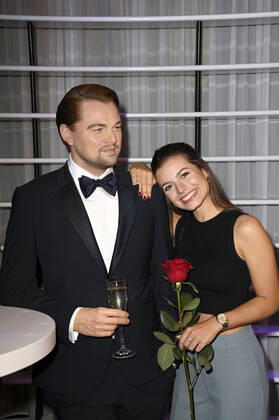 Maxime Herbord at the unveiling of the wax figure of Leonardo DiCaprio at Madame Tussauds Berlin, 31 08 2021 Foto:xF.xKernx xFuturexImage