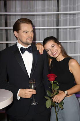 Maxime Herbord at the unveiling of the wax figure of Leonardo DiCaprio at Madame Tussauds Berlin, 31 08 2021 Foto:xF.xKernx xFuturexImage