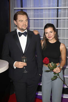 Maxime Herbord at the unveiling of the wax figure of Leonardo DiCaprio at Madame Tussauds Berlin, 31 08 2021 Foto:xF.xKernx xFuturexImage