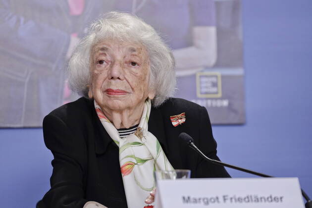 01 09 2021, Berlin, Germany Book launch Ich tue es für Euch What we can learn about forgiveness, hope and tolerance from a hundred-year-old Holocaust survivor by Margot Friedlaender Photo Margot Friedlaender, Holocaust survivor and contemporary witness