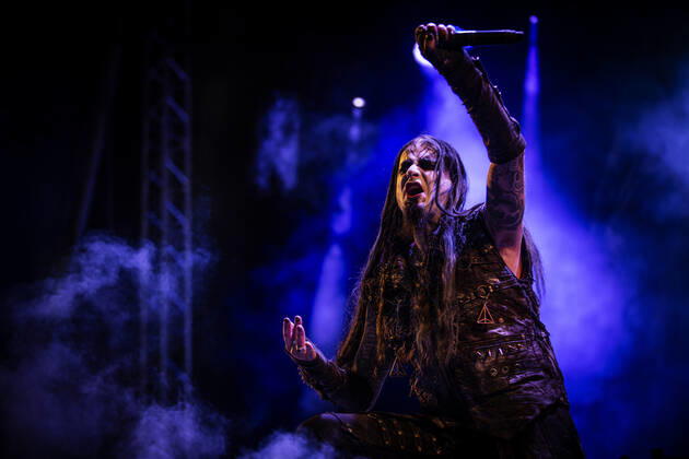 Dimmu Borgir Copenhagen, Denmark - June 22nd, 2019. The Norwegian symphonic black metal band Dimmu Borgir performs a live concert during the Danish heavy metal festival Copenhell 2019 in Copenhagen. Here vocalist Shagrath is seen live on stage. Copenhagen Denmark  Copyright: xGonzalesxPhoto ChristianxHjorthx