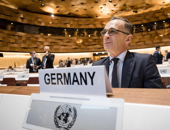 Federal Minister of Foreign Affairs Heiko Maas, SPD, recorded during participation in the AFG Donor Conference in Geneva 13 09 2021 Geneva Switzerland Copyright: xFelixxZahn photothek.netx