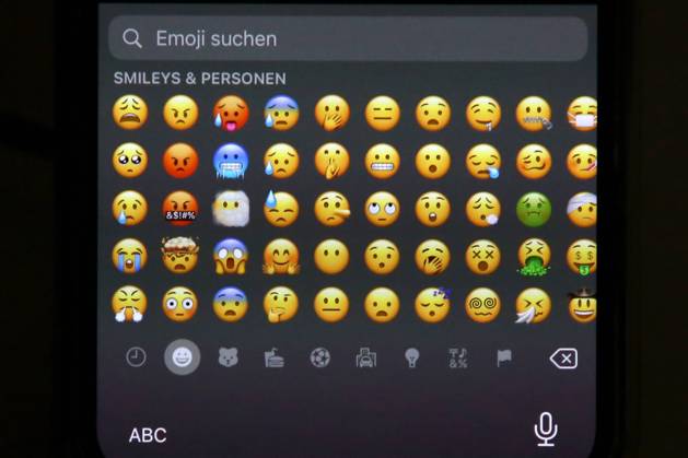 emoji, emojis on a smartphone, iPhone emojis on 17 09 2021 in Siegen Germany