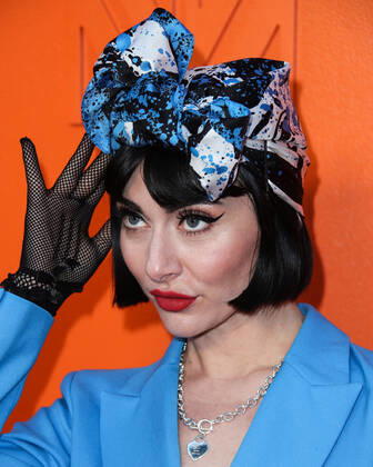 MARCELL VON BERLIN Spring Summer 2021 Runway Fashion Show - Arrivals BEVERLY HILLS, LOS ANGELES, CALIFORNIA, USA - SEPTEMBER 16: Rapper Qveen Herby arrives at the MARCELL VON BERLIN Spring Summer 2021 Runway Fashion Show held at the Sheats Goldstein Residence on September 16, 2021 in Beverly Hills, Los Angeles, California, United States. Beverly Hills California United States collin-marcellv210916_nptew  Copyright: xImagexPressxAgencyx