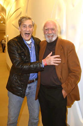 Winfried Glatzeder and Achim Wolff at the 100th birthday of the Theater am Kurfürstendamm and the revival of Curtain up for Cyrano in the Komödie am Kurfürstendamm at the Schiller Theater Berlin, 07 10 2021 Foto:xF.xKernx xFuturexImage