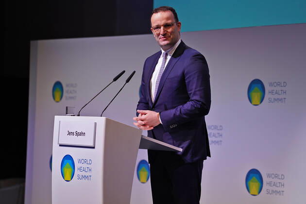 Federal Minister of Health Jens Spahn at the international health conference World Health Summit Federal Minister of Health Jens Spahn at the opening of the international health conference World Health Summit Berlin Berlin GER