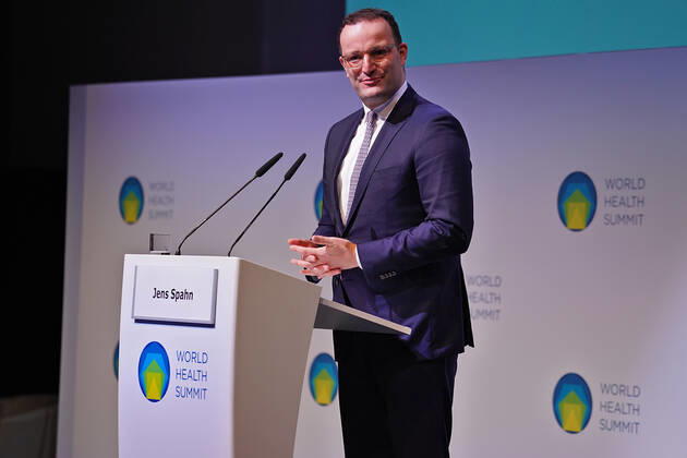 Federal Minister of Health Jens Spahn at the international health conference World Health Summit Federal Minister of Health Jens Spahn at the opening of the international health conference World Health Summit Berlin Berlin GER