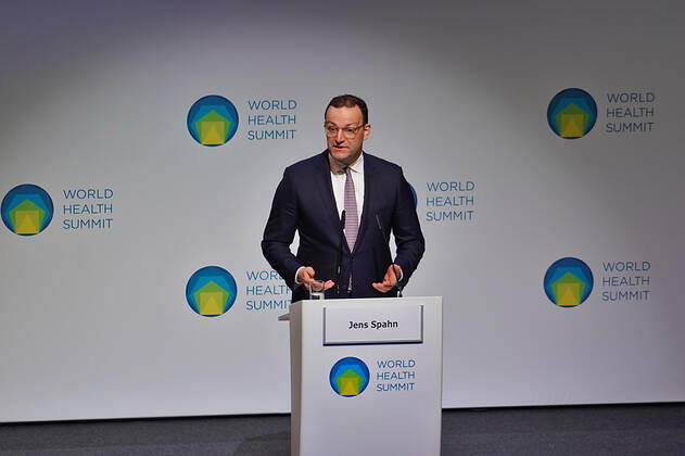 Federal Minister of Health Jens Spahn at the international health conference World Health Summit Federal Minister of Health Jens Spahn at the opening of the international health conference World Health Summit Berlin Berlin GER