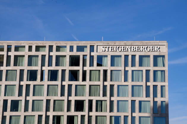 DEU, Germany, Berlin, 25 10 2021 Steigenberger Hotel Am Kanzleramt, hotel rooms Deutsche Hospitality, formerly Steigenberger Hotel Group, owned by Huazhu Group exterior view