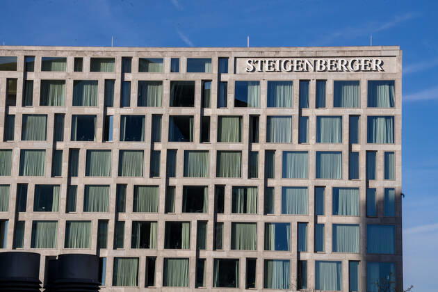 DEU, Germany, Berlin, 25 10 2021 Steigenberger Hotel Am Kanzleramt, hotel rooms Deutsche Hospitality, formerly Steigenberger Hotel Group, owned by Huazhu Group exterior view