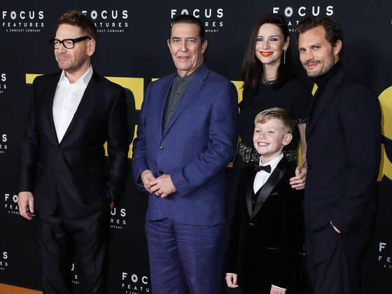 Los Angeles Premiere Of Focus Features Belfast Actors Kenneth Branagh, Ciaran Hinds, Caitriona Balfe, Jude Hill and Jamie Dornan arrive at the Los Angeles Premiere Of Focus Features Belfast held at the Academy Museum of Motion Pictures on November 8, 2021 in Los Angeles, California, United States. Los Angeles California United States  Copyright: xImagexPressxAgencyx collin-losangel211108_npUA8