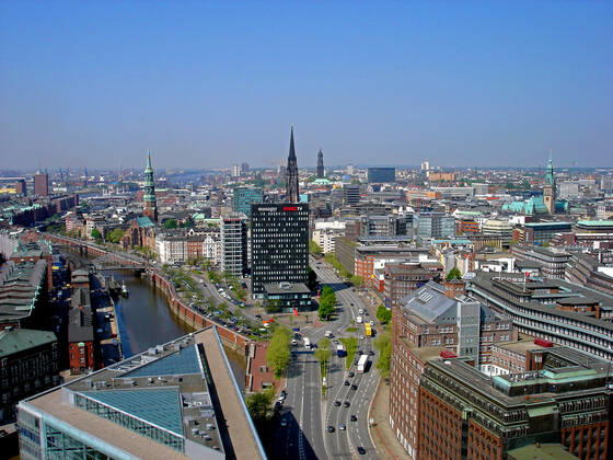 Germany, Hamburg, City, aerial view McPWAL McPWAL