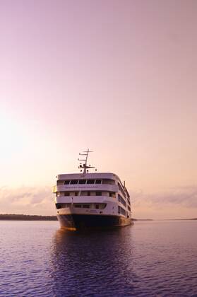 Iberostar Grand Amazon Cruise Ship on the Amazon River , Brazil, Amazon region Iberostar Grand Amazon Cruise Ship on the Amazon River, Brazil, Amazon region BLWS657114 Copyright: xblickwinkel McPHOTO M.xDeFreitasx