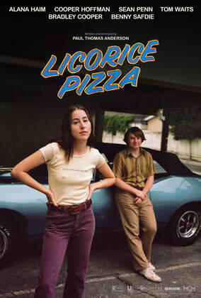 RELEASE DATE: December 25, 2021 TITLE: Licorice Pizza STUDIO: DIRECTOR: Paul Thomas Anderson PLOT: The story of Alana Kane and Gary Valentine growing up, running around and going through the treacherous navigation of first love in the San Fernando Valley, 1973. STARRING: ALANA HAIM as Alana Kane, COOPER HOFFMAN as Gary Valentine. USA  - ZUMAl90_ 20211118_skl_l90_338 Copyright: xFocusxFeaturesx