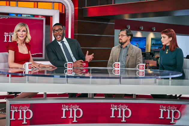 Cate Blanchett, Tyler Perry, Leonardo DiCaprio, Jennifer Lawrence, Don t Look Up (2021). Photo credit: Niko Tavernise Netflix The Hollywood Archive  Copyright: xNIKOxTAVERNISE NETFLIXx 34276-022THA