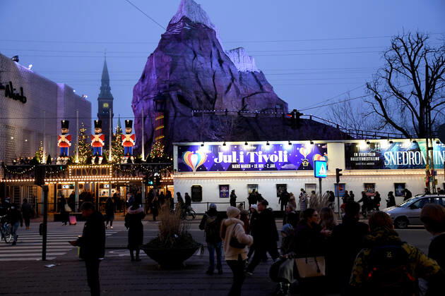 Copenhagen Denmark. 17 December 2021 Tivoli Garden will clsoe from sunday 19 Decemnber 2021 beacused omicron surge in Denmark. (Photo..Francis Joseph Dean Dean Pictures)