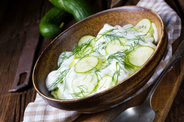 IMAGO Creative, Food, Gurkensalat salad cucumber, 22.09.2021, Copyright: xDar1930x Panthermedia23259941