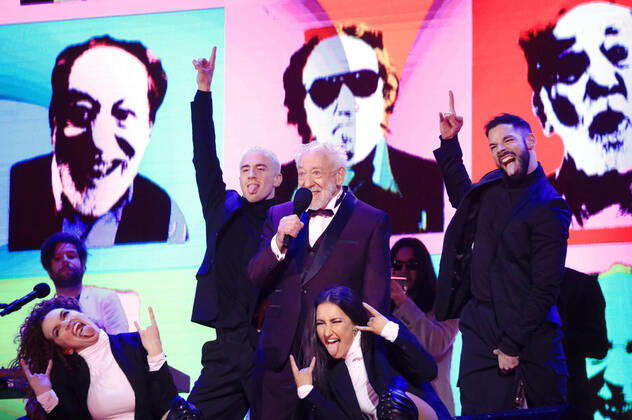 Dieter Hallervorden in the New Years Eve show Celebrate at the Gate Welcome 2022 at the Brandenburg Gate Berlin, 31 12 2021 Foto:xS.xGabschx xFuturexImage