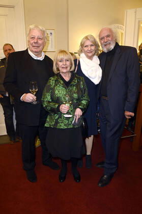 Dagmar Biener with husband Joachim Zerbster and Achim Wolff with wife Rita Feldmeier at the premiere of the play Rent A Friend at Schlosspark Theater Berlin, 08 01 2022 Foto:xF.xKernx xFuturexImage