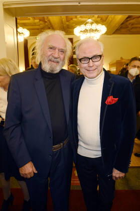 Achim Wolff and Hans Jürgen Schatz at the premiere of the play Rent A Friend at Schlosspark Theater Berlin, 08 01 2022 Foto:xF.xKernx xFuturexImage