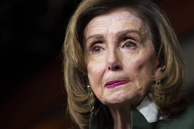 News Bilder des Tages February 3, 2022, Washington, District of Columbia, USA: Speaker of the United States House of Representatives Nancy Pelosi (Democrat of California) offers remarks during her weekly press conference at the US Capitol in Washington, DC, Thursday, February 3, 2022 Washington USA - ZUMAs152 20220203_zaa_s152_179 Copyright: xRodxLamkeyx