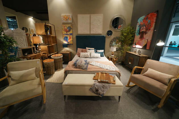 INTERGIFT 2022 - International Decoration Exhibition Decorative elements are shown at the INTERGIFT 2022 International Decoration Exhibition at Ifema in Madrid. February 4, 2022 in Madrid, Spain Madrid Spain  Copyright: xOscarxGonzalezx originalFilename: gonzalez-notitle220204_np6Pt