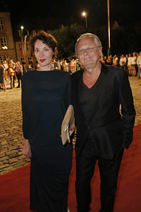 Jeanne Balibar and Frank Castorf State reception on the occasion of the Opening the Richard Wagner Festival 2014 on 25 July 2014 at New Castle Bayreuth Copyright: x