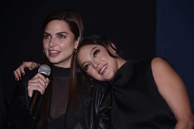 Prueba Perfecta Theater Press Conference MEXICO CITY, MEXICO - FEB 17, 2022: Actress Estefania Hinojosa and Sara Maldonado during the press conference of the Prueba Perfecta theater play at Foro Shakespeare. On February 17, 2022 in Mexico City, Mexico. (Photo by Carlos Tischler Eyepix Group) Copyright: xCarlosxTischlerx xEyepixxGroupx EYEPIX_CT_17022022_56020