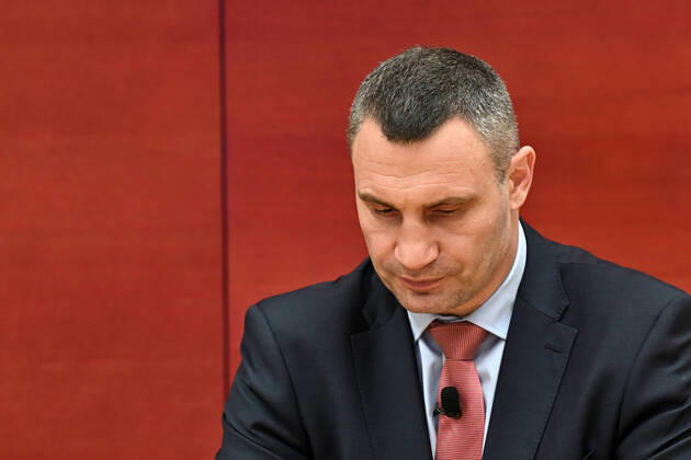 Ukraine Konflikt, Historie Vitali Klitschko, Bürgermeister von Kiew und ehemaliger Profiboxer. Vitali Klitschko bei seinem Vortrag vor Beginn der Münchner Sicherheitskonferenz am 17.02.2022 München Bayern Deutschland Copyright: xRolfxPossx