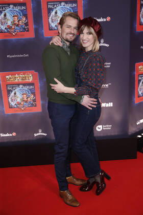 Isabell Horn with Friend Jens Ackermann Premiere from Game with the Time on 19 November 2017 at Friedrichstadt Palace in Berlin Copyright: x