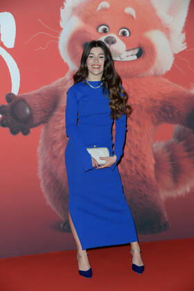 February 25, 2022, Rome, Italy: Giulia Izzo attends at the red carpet of Disney movie Red at The Space Cinema Moderno. Rome Italy - ZUMAs197 20220225_zaa_s197_464 Copyright: xMarioxCartellix