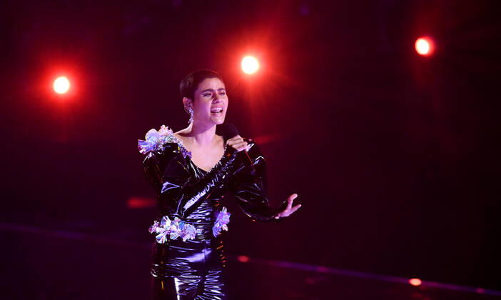 EUROVISION AUSTRALIA FINAL, Montaigne performs during the Eurovision Australia Decides 2022 final at the Gold Coast Convention and Exhibition Centre on the Gold Coast, Saturday, February 26, 2022. ( NO ARCHIVING, EDITORIAL USE ONLY, NO USE IN BOOKS WITHOUT CONSENT GOLD COAST QLD AUSTRALIA  Copyright: xDARRENxENGLANDx 20220226001628323468