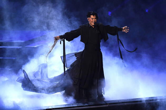 EUROVISION AUSTRALIA FINAL, Sheldon Riley is seen performing the song Not The Same during the Eurovision Australia Decides 2022 final at the Gold Coast Convention and Exhibition Centre on the Gold Coast, Saturday, February 26, 2022. ( NO ARCHIVING, EDITORIAL USE ONLY, NO USE IN BOOKS WITHOUT CONSENT GOLD COAST QLD AUSTRALIA  Copyright: xDARRENxENGLANDx 20220226001628333170