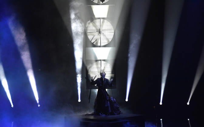 EUROVISION AUSTRALIA FINAL, Sheldon Riley is seen performing the song Not The Same during the Eurovision Australia Decides 2022 final at the Gold Coast Convention and Exhibition Centre on the Gold Coast, Saturday, February 26, 2022. ( NO ARCHIVING, EDITORIAL USE ONLY, NO USE IN BOOKS WITHOUT CONSENT GOLD COAST QLD AUSTRALIA Copyright: xDARRENxENGLANDx 20220226001628347022