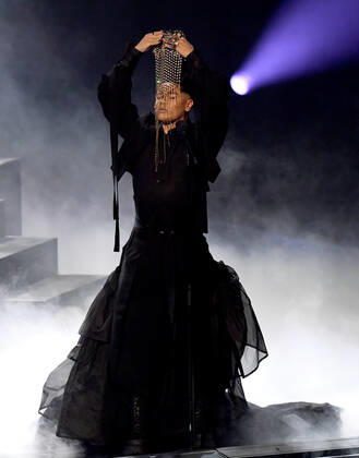 EUROVISION AUSTRALIA FINAL, Sheldon Riley is seen performing the song Not The Same during the Eurovision Australia Decides 2022 final at the Gold Coast Convention and Exhibition Centre on the Gold Coast, Saturday, February 26, 2022. ( NO ARCHIVING, EDITORIAL USE ONLY, NO USE IN BOOKS WITHOUT CONSENT GOLD COAST QLD AUSTRALIA Copyright: xDARRENxENGLANDx 20220226001628348660